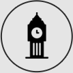 Clock tower icon