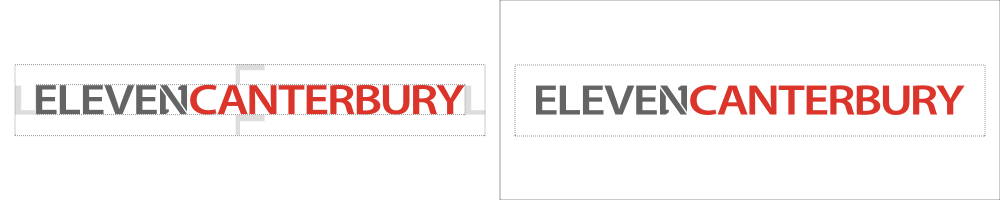 ElevenCanterbury Logo Clearing Space