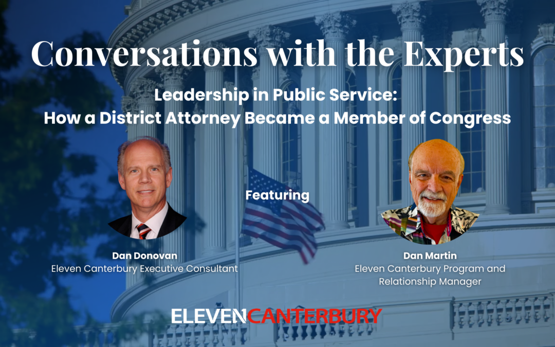 Leadership in Public Service: How a District Attorney Became a Member of Congress